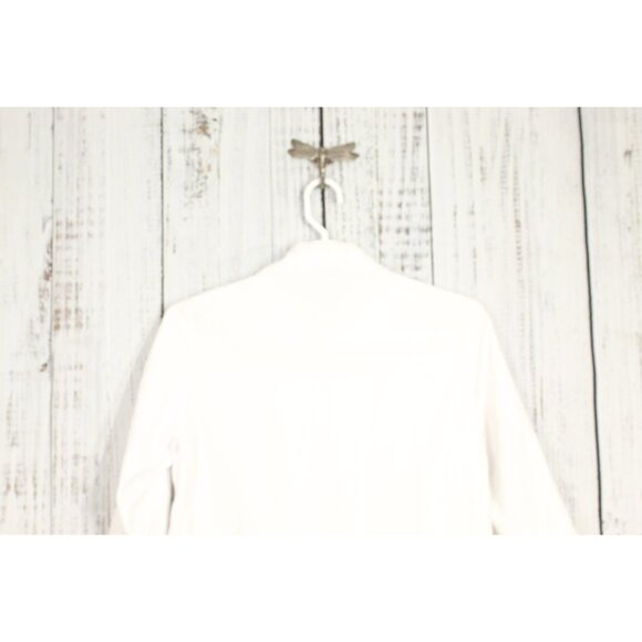 Bon Worth White 3/4 Sleeves Full Zip Light Jacket Size XS Pet - Picture 7 of 9